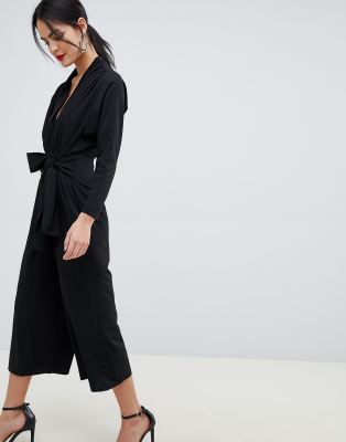 plunging neck jumpsuit