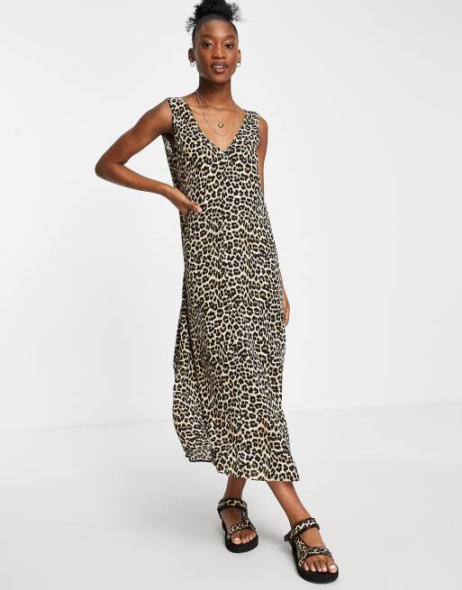 Asos leopard shop maxi dress