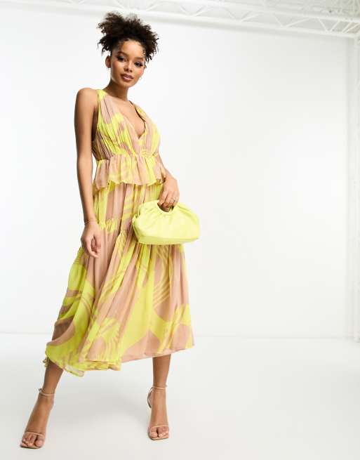 Zara yellow tulle outlet dress