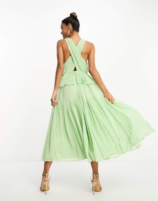 Asos light green outlet dress