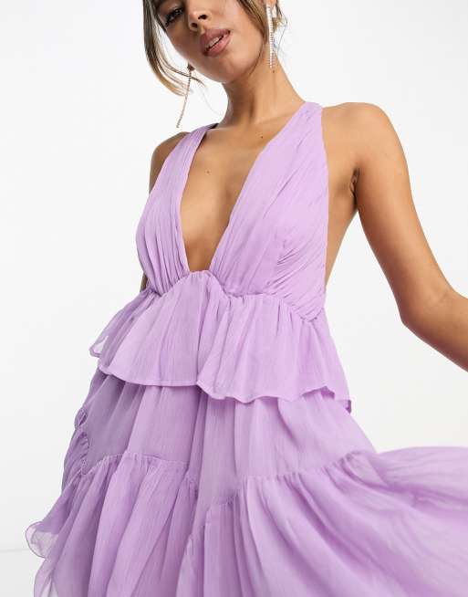 Asos shop dress purple