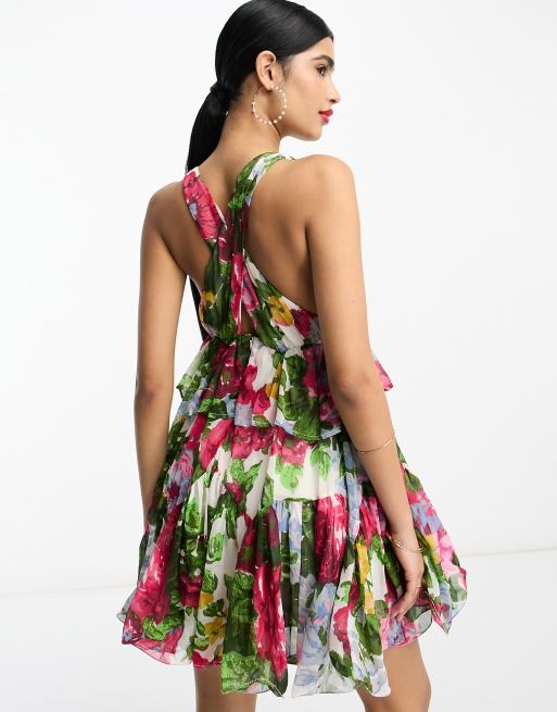 Likely charlotte floral tiered hotsell sleeveless dress