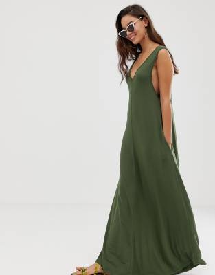 maxi trapeze dress