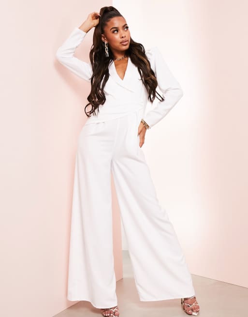 Long sleeve sale ivory jumpsuit