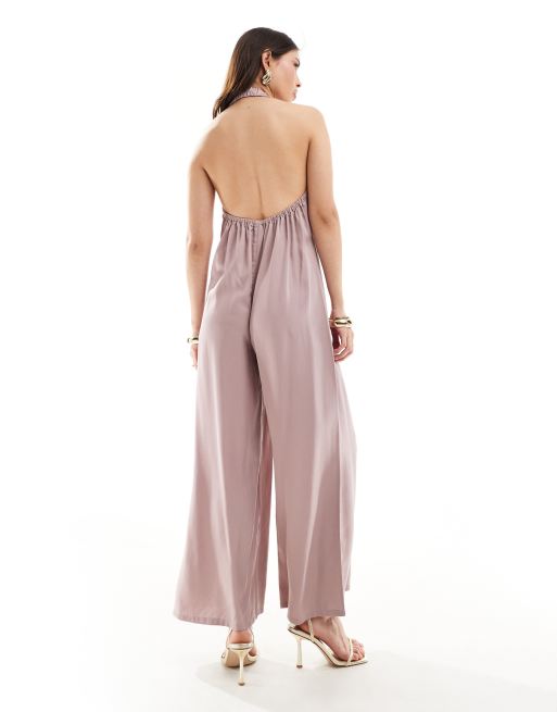 V-neck Halter Jumpsuit