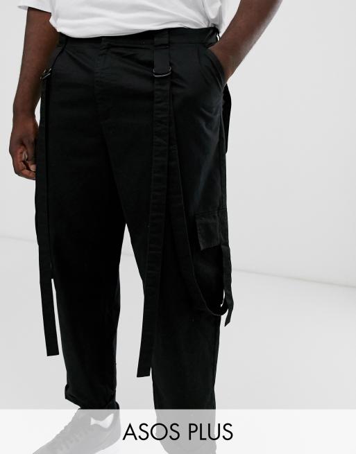 asos black cargo pants