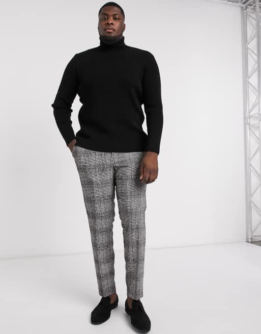 ASOS DESIGN Plus - Col roulé côtelé - Noir, 4 de 4