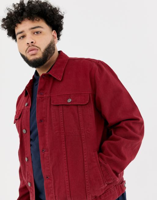 Asos red hotsell denim jacket