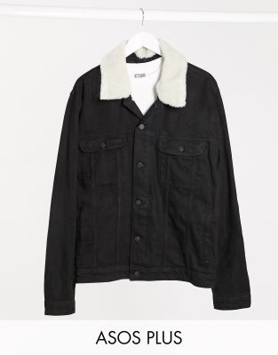asos plus denim jacket