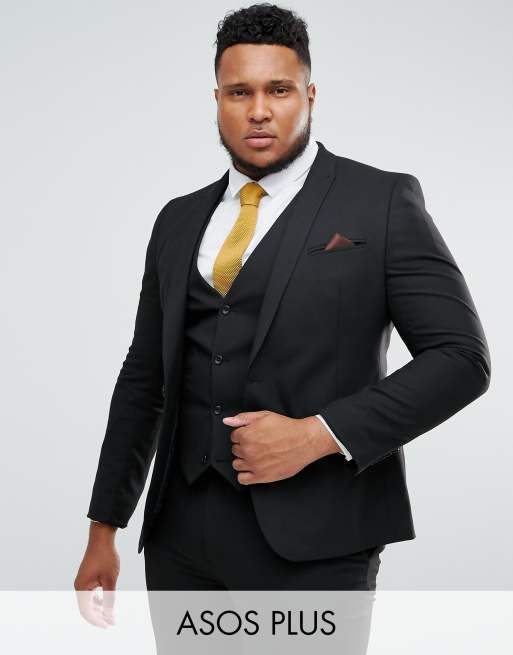  ASOS DESIGN Plus – Enger Anzug in Schwarz, 2 von 3