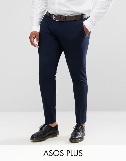 ASOS DESIGN – Plus – Granatowy garnitur o bardzo obcisłym kroju , 2 z 2