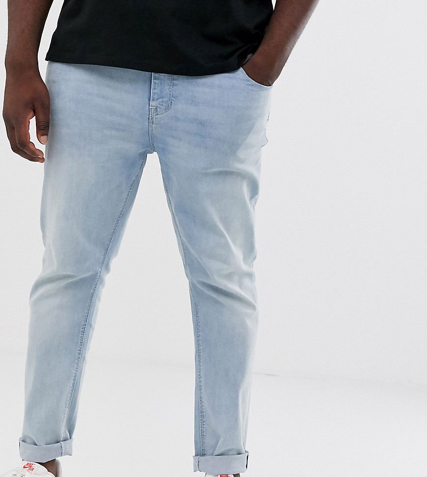ASOS DESIGN Plus - Jeans skinny blu lavaggio chiaro