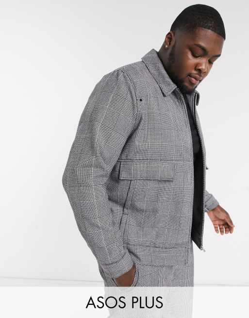 ASOS DESIGN Plus – Szary komplet w kratę , 2 z 3
