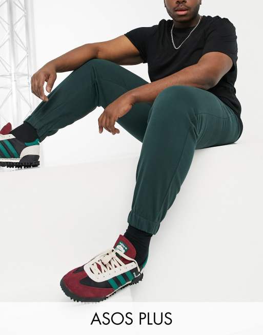 ASOS DESIGN Plus – Oversize-Jogginghose in Grün, Kombiteil