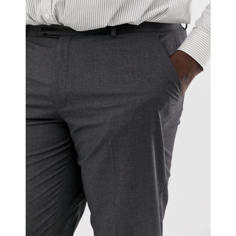 Pantaloni eleganti MUj0y DESIGN Plus - Pantaloni slim eleganti color antracite