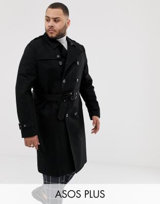 asos design longline trench coat
