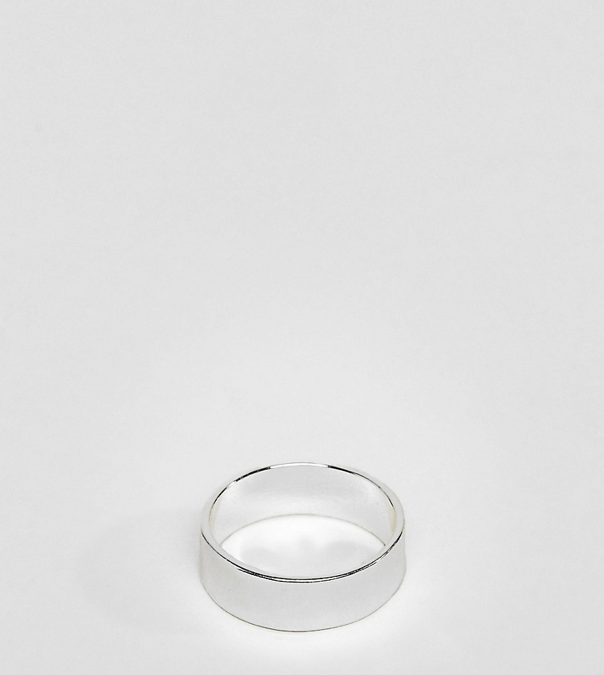 ASOS DESIGN Plus – Silverfärgad ring