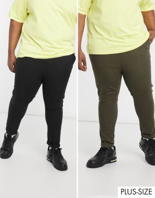 plus size skinny khakis