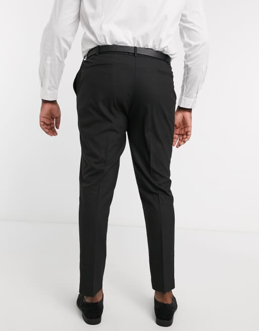 ASOS DESIGN Plus skinny smart trousers in black, 2 of 4