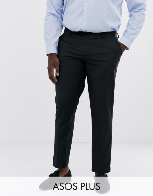 ASOS DESIGN Plus slim suit in black, 3 of 3