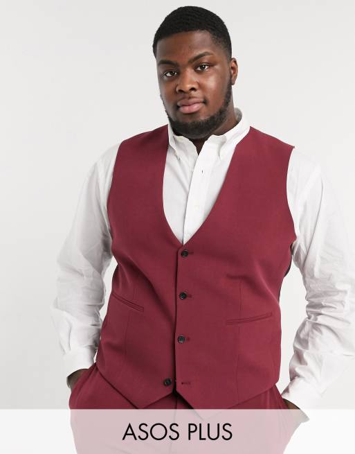 Plus size shop burgundy vest