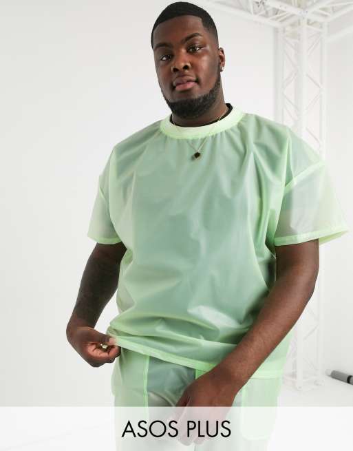 ASOS DESIGN Plus - Coordinato verde trasparente, 2 di 3