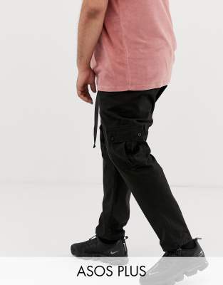 asos black cargo pants