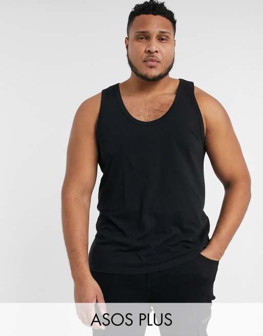 ASOS DESIGN vinyl vest in black