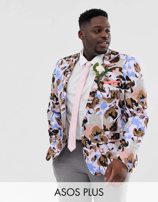 Asos mens hot sale floral blazer