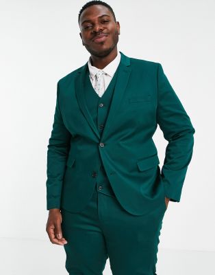 green suit plus size