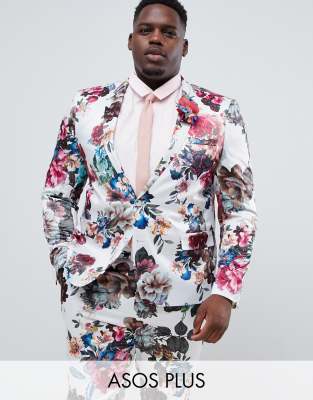 asos floral suit jacket