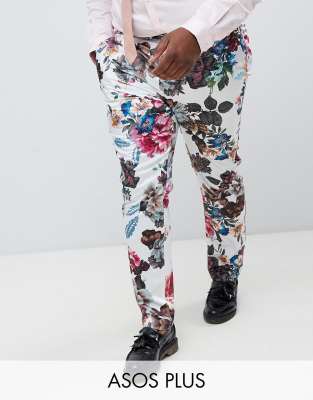 floral skinny fit pants