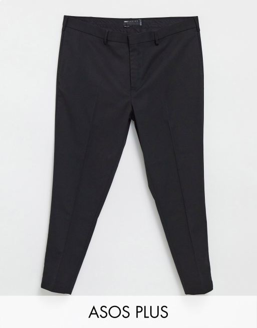 ASOS DESIGN wedding super skinny suit pants in micro texture in black