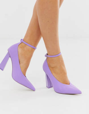 lilac pump heels