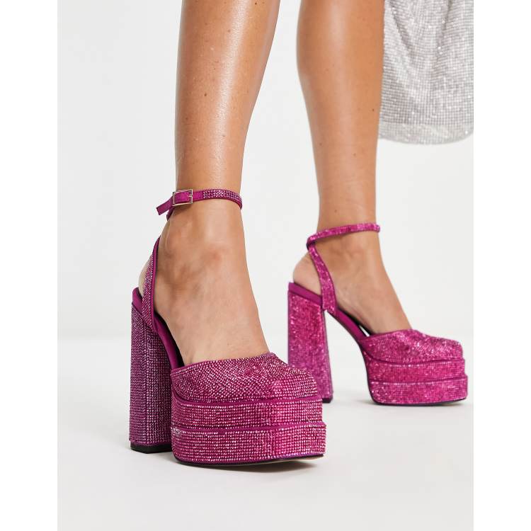 Asos pink outlet heels