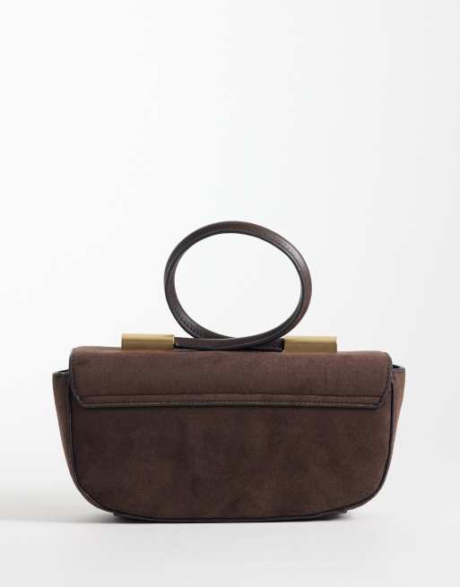 ASOS DESIGN - Pochette à poignée boucle - Chocolat, 4 de 4
