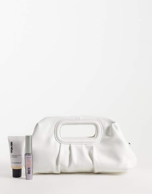 ASOS DESIGN pochette avec bandoulière chaîne en blanc, 2 de 4