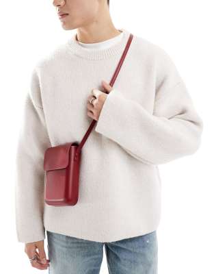 Pochette De Costume Homme Segni Et Disegni - Soie Bordeaux à Pois - Fabriquée En Italie