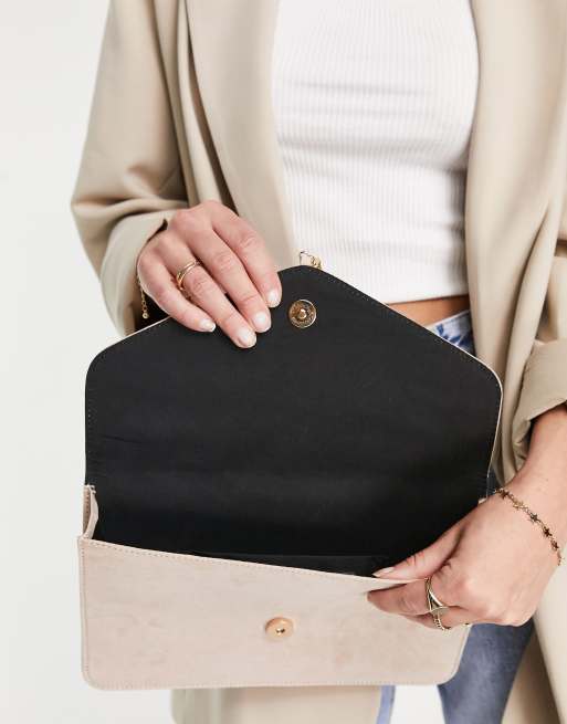 ASOS DESIGN - Pochette con nappina color crema, 3 di 4