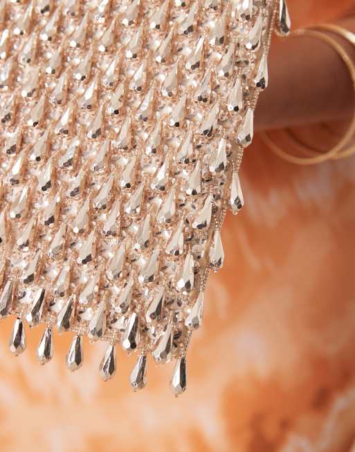 Color Oro Rosa Pochette Dorata Da Cerimonia ASOS DESIGN Pochette