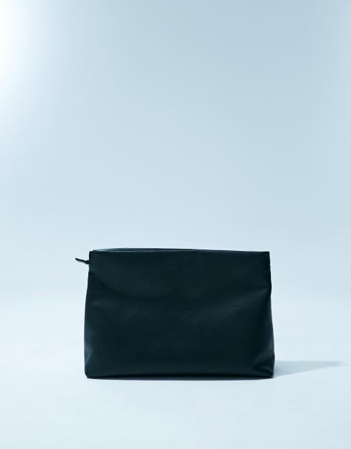 ASOS DESIGN - Pochette en cuir de qualité supérieure - Noir, 2 de 4