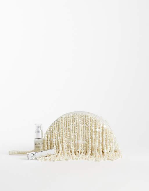 ASOS DESIGN - Pochette en perles - Crème, 2 de 4