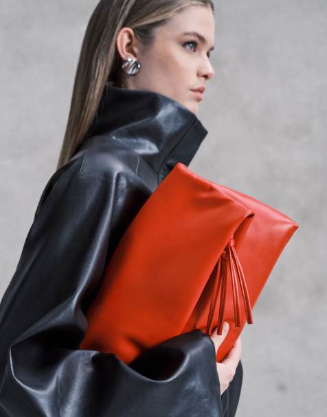 ASOS DESIGN - Pochette longue - Rouge vif - view 1