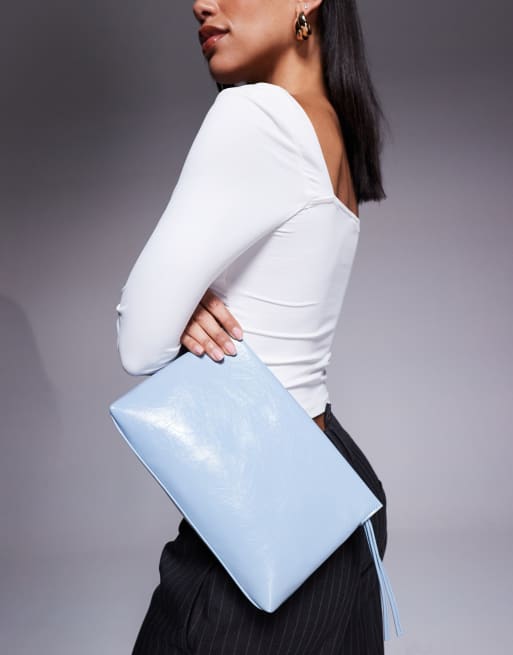 ASOS DESIGN - Pochette zippée - Bleu, 4 de 4