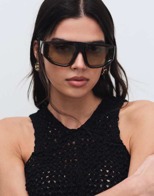 ASOS DESIGN – Podkoszulek o ażurowym splocie z czarnej przędzy, 3 z 8