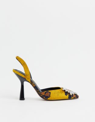 asos yellow heels