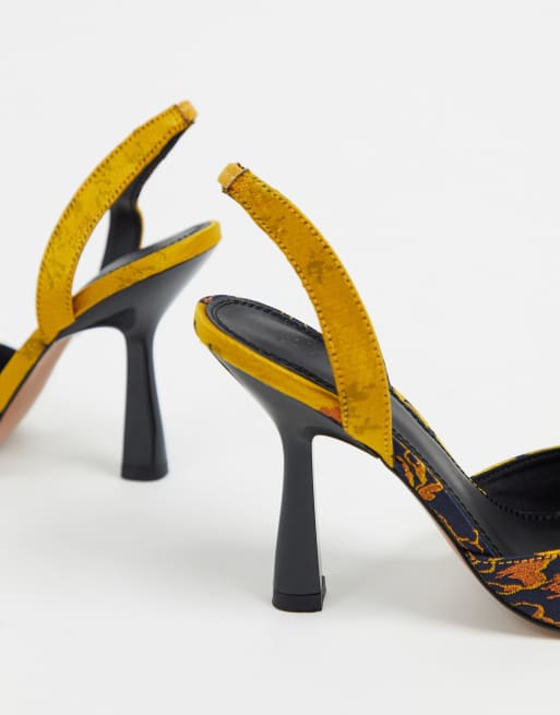 Asos hot sale mustard heels