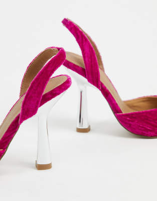 asos purple heels