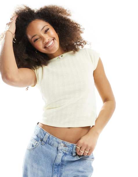 Yellow Crop Tops for Women