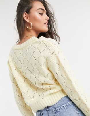 asos yellow cardigan